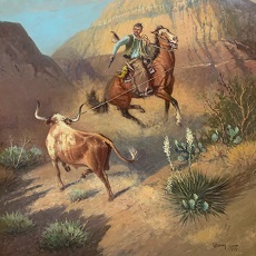 End Of The Trail Famous Man Horse Canvas Art Print Art Prints Art Roomburgh Nl
