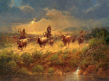 Gol-durn Trouble S/N Canvas Giclée by G. Harvey