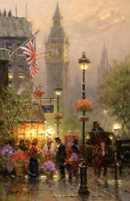 Old London S/N Canvas by G. Harvey
