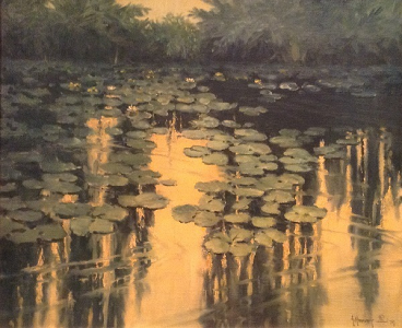 Evening Reflections Original Oil by G. Harvey